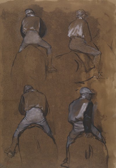 Quattro studi di un fantino da Hilaire Germain Edgar Degas