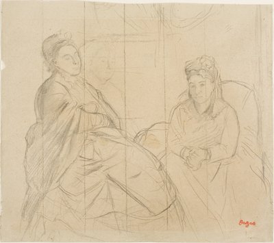 Madame Lisle e Madame Loubens da Hilaire Germain Edgar Degas