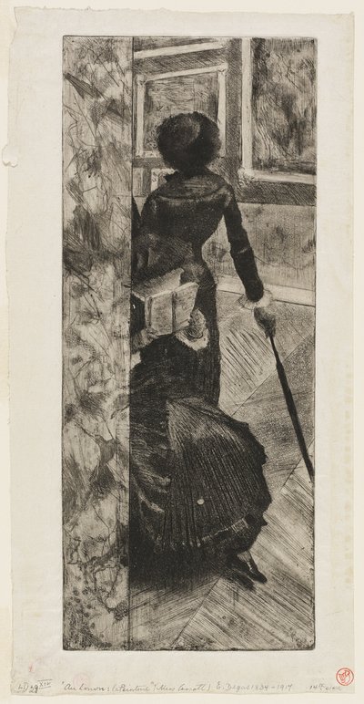 Mary Cassatt nella Galleria dei dipinti del Louvre da Hilaire Germain Edgar Degas