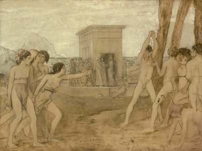 Le giovani spartane sfidano i ragazzi da Hilaire Germain Edgar Degas