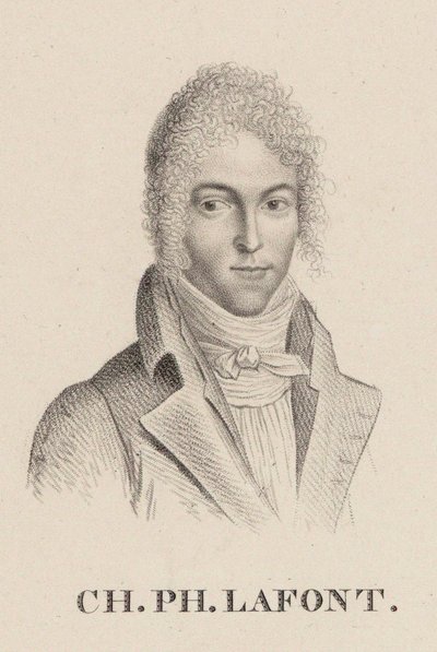 Ritratto del violinista e compositore Charles Philippe Lafont da Hilaire Ledru