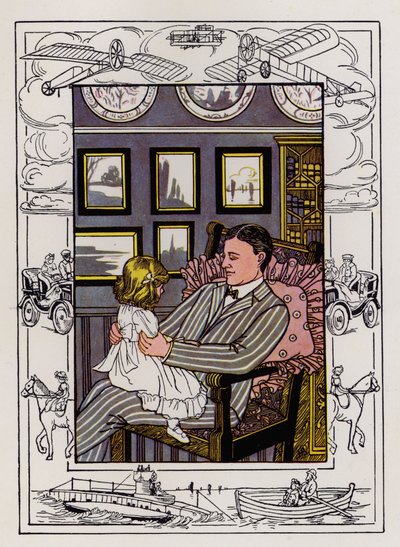 Mary cavalca (litografia a colori) da Hilda Broughton