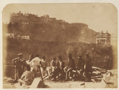 [Il castello dal monumento di Scott] da Hill and Adamson
