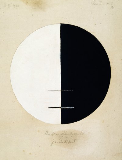 Il punto di vista di Buddha nella vita terrena, No. 3a, 1920 da Hilma af Klint