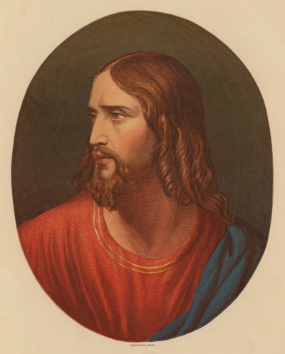 Testa di Cristo da Hippolyte (1797 1856) (after) Delaroche