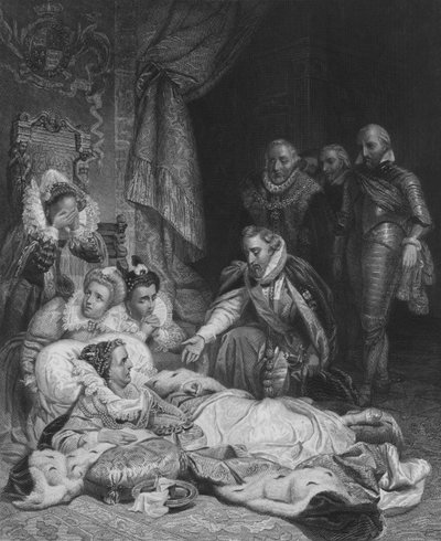 La morte della regina Elisabetta da Hippolyte Delaroche