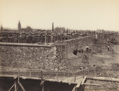 Réservoir de Montrouge, bacino superiore, lato destro da Hippolyte Auguste Collard