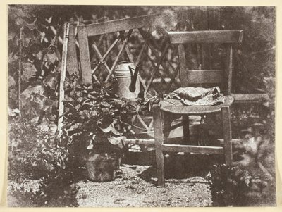 Sedia in un giardino da Hippolyte Bayard