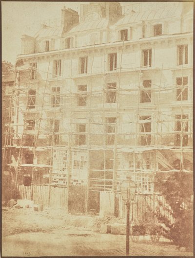 [Costruzione della Galerie de la Madeleine, Place de la Madeleine]. da Hippolyte Bayard