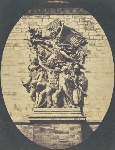 [Dettaglio di "Le Départ de 1792 (o La Marseillaise)" di François Rude, Arco di Trionfo]. da Hippolyte Bayard