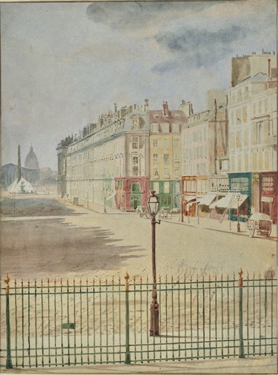[Rue Royale di fronte a Place de la Concorde]. da Hippolyte Bayard