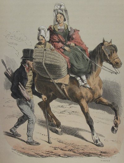 Normandia Illustrazione di Jules Janin 161 da Hippolyte Bellange