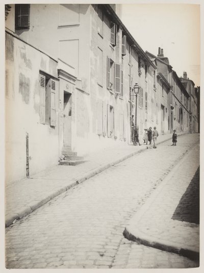 Una strada a Montmartre, Parigi, c.1890 da Hippolyte Blancard