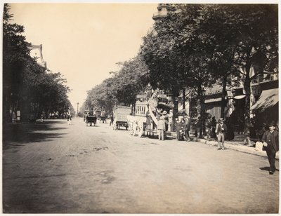 Omnibus su un boulevard a Parigi, c.1890 da Hippolyte Blancard