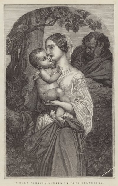 Una Sacra Famiglia da Hippolyte Delaroche