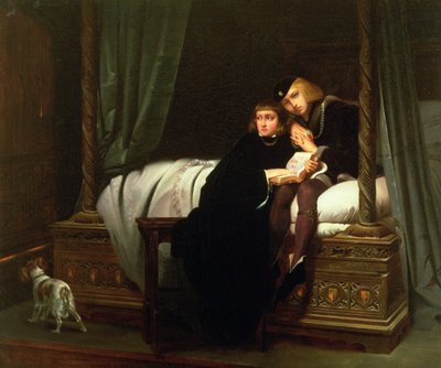 Edoardo V e il Duca di York nella Torre, 1830 da Hippolyte Delaroche