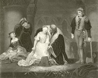 Esecuzione di Lady Jane Grey da Hippolyte Delaroche