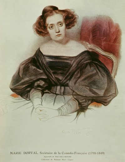 Marie Dorval (1798-1849) in Costume, 1831 da Hippolyte Delaroche