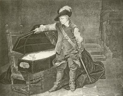 Oliver Cromwell che guarda il Cadavere di Re Carlo I da Hippolyte Delaroche