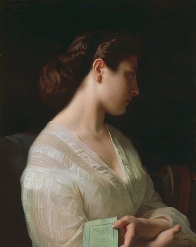 Ritratto di ragazza da Hippolyte Flandrin