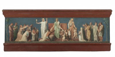 Bozzetto per la chiesa di Saint-Vincent-de-Paul: Le Tre Virtù Teologali, ca. 1848 da Hippolyte Flandrin