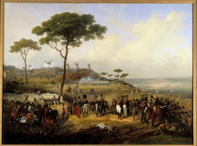 Spedizione dalla Spagna nel 1823: Cattura delle trincee di Santa Margherita davanti alla Coruña il 5 luglio da Hippolyte Lecomte