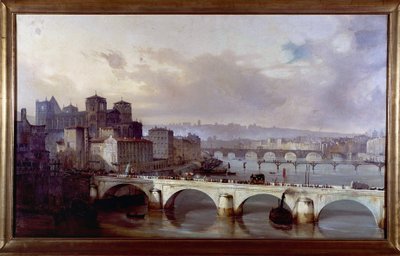 Processione che passa sul ponte dell