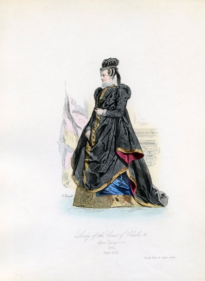 Dama della Corte di Carlo IX da Hippolyte Louis and Polydore Pauquet