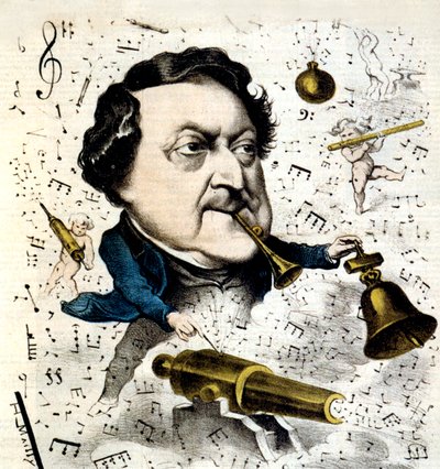 Gioacchino Rossini da Hippolyte Mailly