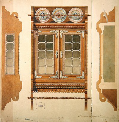 Progetto per una credenza da Hippolyte Monighetti