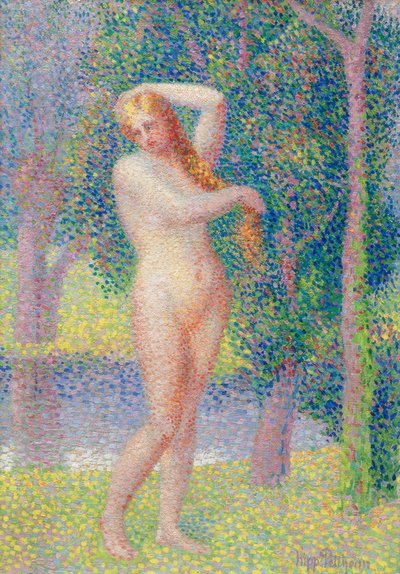 Bagnante al bordo del fiume da Hippolyte Petitjean