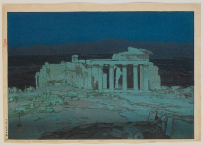 Acropoli - Notte, era Taisho da Hiroshi Yoshida