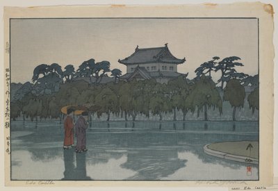 Castello di Edo, dalla serie, Dodici scene di Tokyo, era Showa da Hiroshi Yoshida