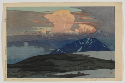 Goshikibara, dalla serie Dodici Scene nelle Alpi Giapponesi, era Taisho da Hiroshi Yoshida