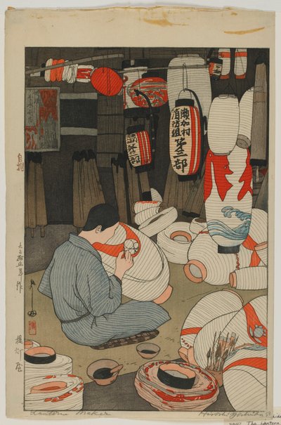Fabbricante di lanterne, era Taisho da Hiroshi Yoshida