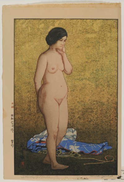 Studio di nudo, era Showa da Hiroshi Yoshida