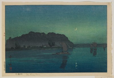 Fiume Tone, era Taisho da Hiroshi Yoshida