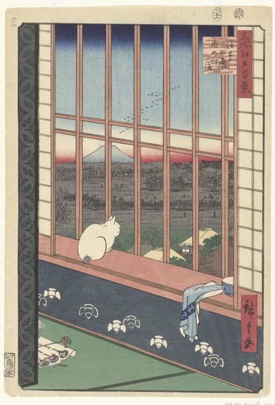 Campi di riso di Asakusa e festival di Torinomachi da Hiroshige (I) , Utagawa