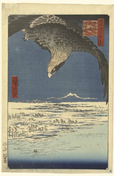 La pianura di Jumantsubo a Susaki vicino a Fukagawa da Hiroshige (I) , Utagawa