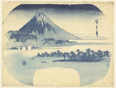 Monte Fuji e la foresta di pini a Mio da Hiroshige (I) , Utagawa