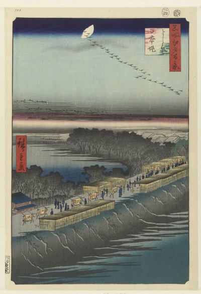 Veduta del Nihondijk presso Yoshiwara da Hiroshige (I) , Utagawa