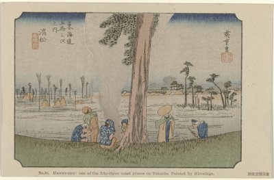 Hamamatsu (serie La Tōkaidō di Hiroshige) da Hiroshige (I) , Utagawa
