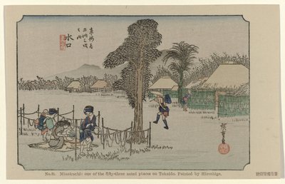 Minakuchi da Hiroshige (I) , Utagawa