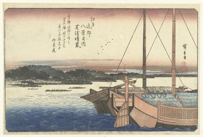 Tramonto sulla spiaggia di Shiba da Hiroshige (I) , Utagawa