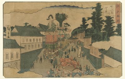 Parata a Kasumigaseki da Hiroshige (II) , Utagawa