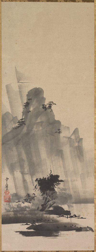 Montagna e Fiume nella Tempesta da Hirowatari Setsuzan