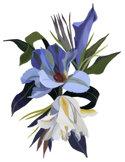 Un fiore immaginario basato sul motivo del tulipano da Hiroyuki Izutsu
