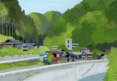 Sala da pranzo nel villaggio di montagna, 2016 da Hiroyuki Izutsu