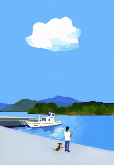 Pesca al porto da Hiroyuki Izutsu
