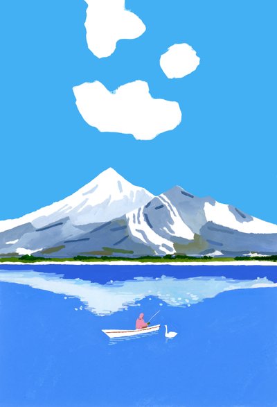 Pesca sul lago invernale da Hiroyuki Izutsu